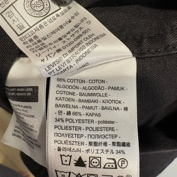 Levi’s Denim Black Button down Dress - Picture 7 of 8